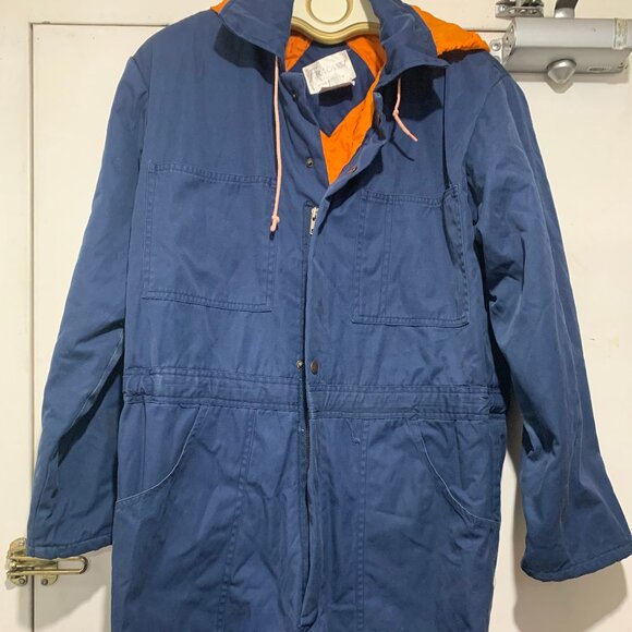 VINTAGE FRACASSI ORIGINAL WORKWEAR LINED JUMPSUITS SIZE S - Picture 9 of 13